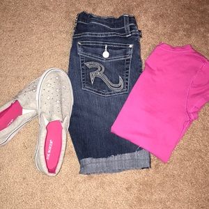 Girls size 12 jean shorts